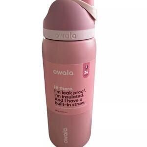 Owala FreeSip Water Bottle 32oz – Rosy Dreams Pink, Stainless Steel, Leak-Proof